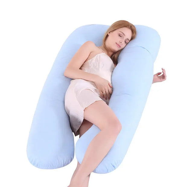 U-Shape Maternity Pillow – Cooling Ice Silk Pregnancy Sleeping Support Pillow Innovationwtech