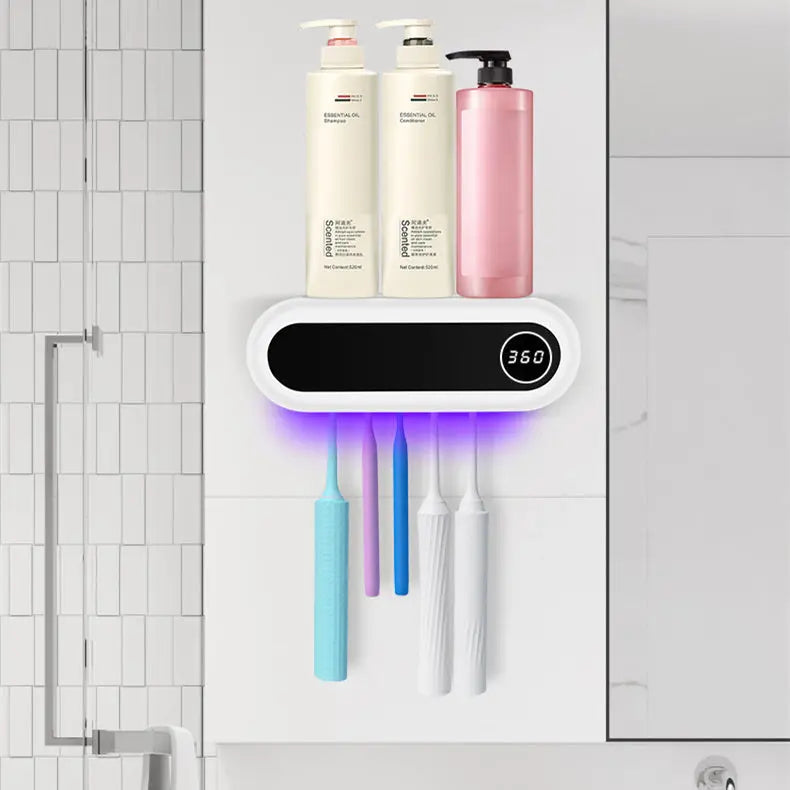 Wall Mounted Toothbrush Holder – Smart UV Sterilizer & Toothpaste Dispenser Vogueen