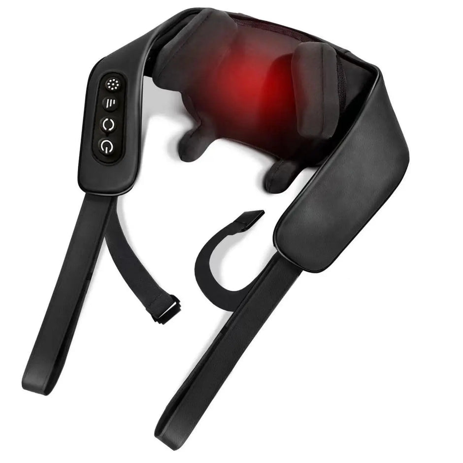USB Rechargeable Neck & Shoulder Massager – Deep Kneading Trapezoid Muscle Relaxation Shawl Vogueen