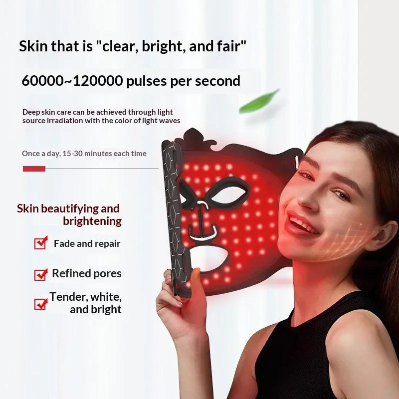 Colorful LED Beauty Mask For Home Facial Phototherapy Vogueen