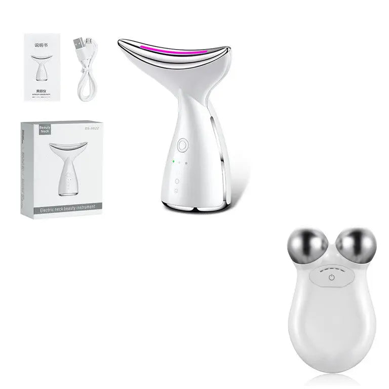 EMS Microcurrent Neck & Face Beauty Device – LED Photon Therapy Skin Lifting Massager Innovationwtech
