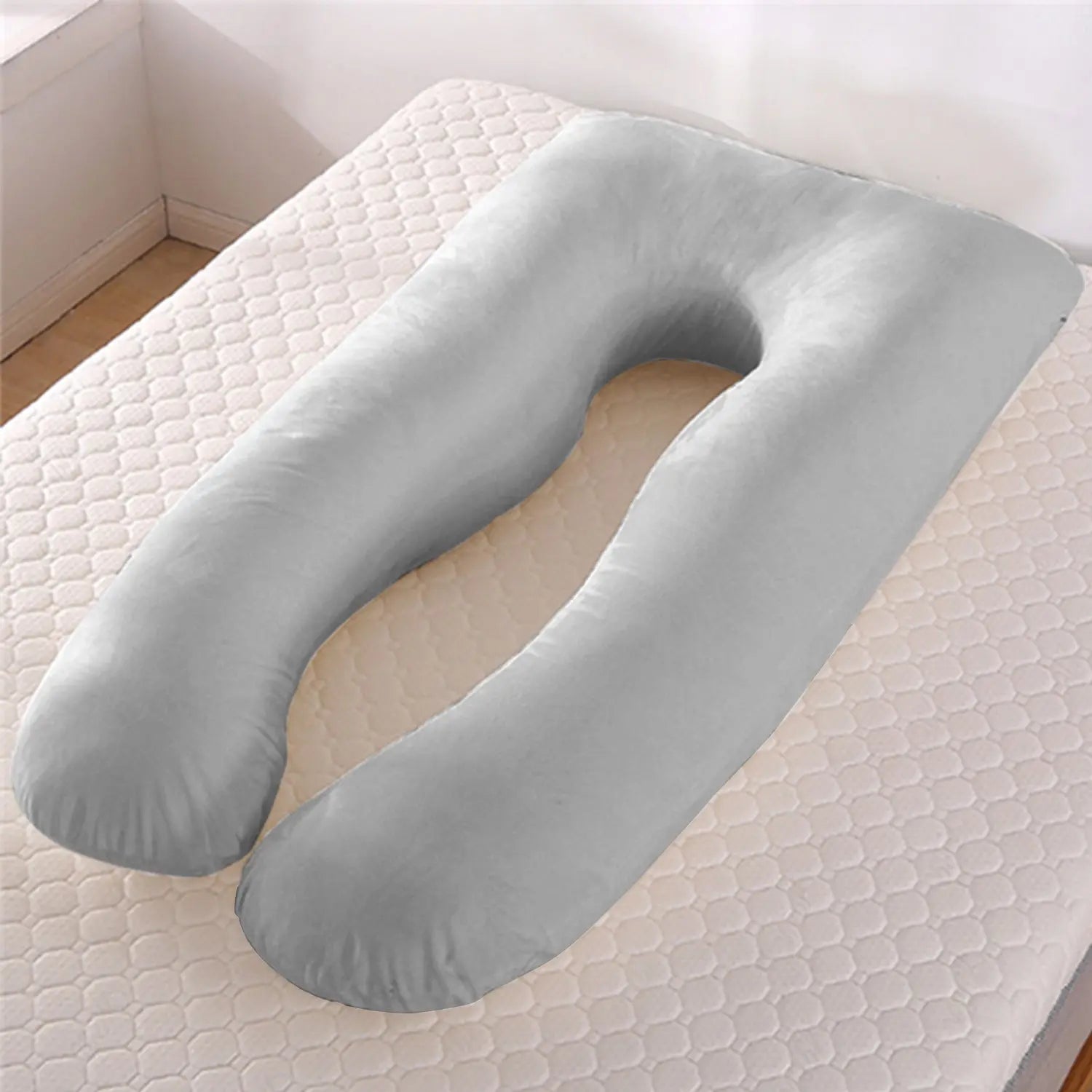 U-Shape Maternity Pillow – Cooling Ice Silk Pregnancy Sleeping Support Pillow Innovationwtech
