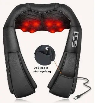 USB Rechargeable Neck & Shoulder Massager – Deep Kneading Trapezoid Muscle Relaxation Shawl Vogueen