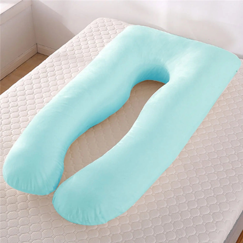 U-Shape Maternity Pillow – Cooling Ice Silk Pregnancy Sleeping Support Pillow Innovationwtech