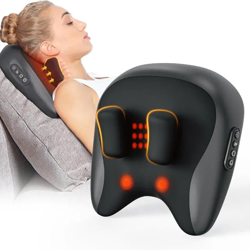 Neck & Shoulder Massager Pillow – Lumbar Spine Relaxation Massage Cushion Innovationwtech