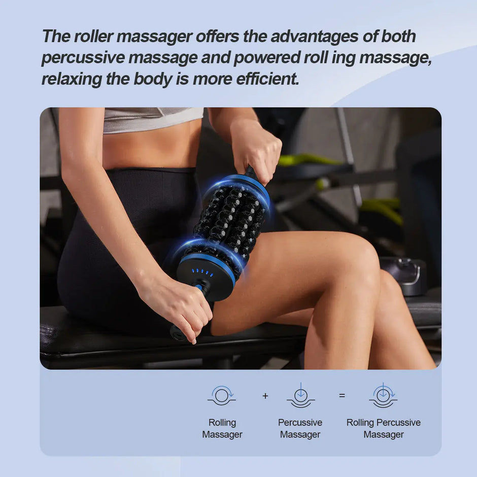Muscle Relaxation Handheld Electric Rollers Massager Back Foot Leg Massager Innovationwtech
