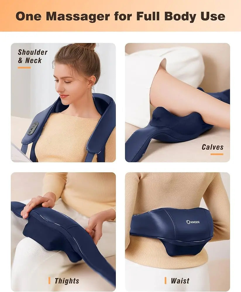 USB Rechargeable Neck & Shoulder Massager – Deep Kneading Trapezoid Muscle Relaxation Shawl Vogueen