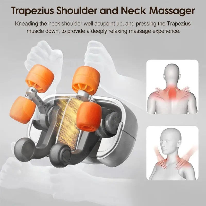Neck & Shoulder Massager Pillow – Lumbar Spine Relaxation Massage Cushion Innovationwtech