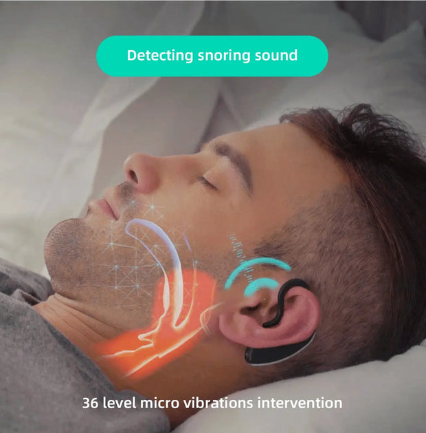 24 Hours Bluetooth Anti-snoring Device Charge Snore Earset Sleeping Aid Snoring Analyzes Sleep Datas Good Sleep Innovationwtech