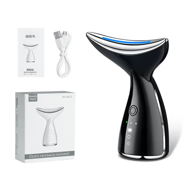EMS Microcurrent Neck & Face Beauty Device – LED Photon Therapy Skin Lifting Massager Innovationwtech