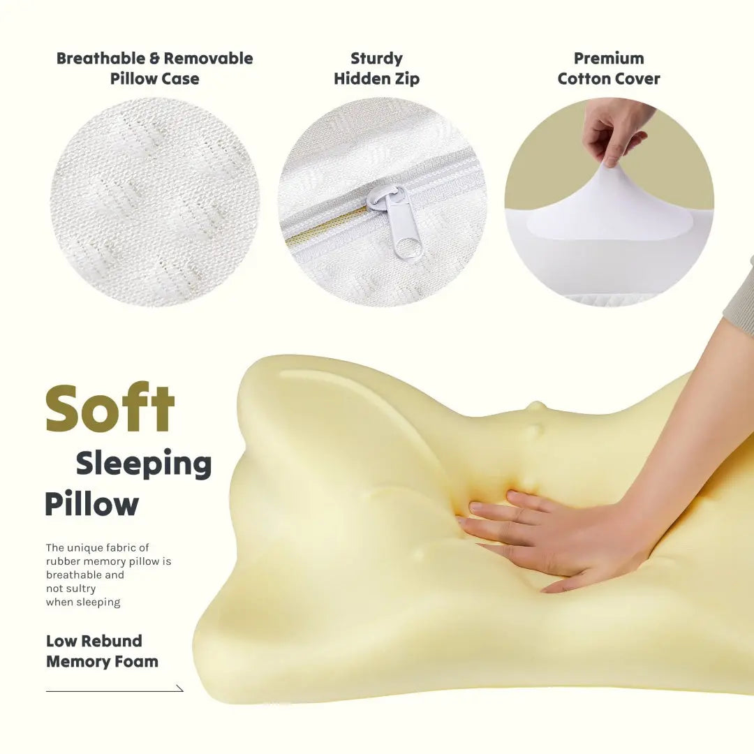 Cooling Cervical Neck Pillow – Ergonomic Memory Foam Orthopedic Support Pillow Innovationwtech